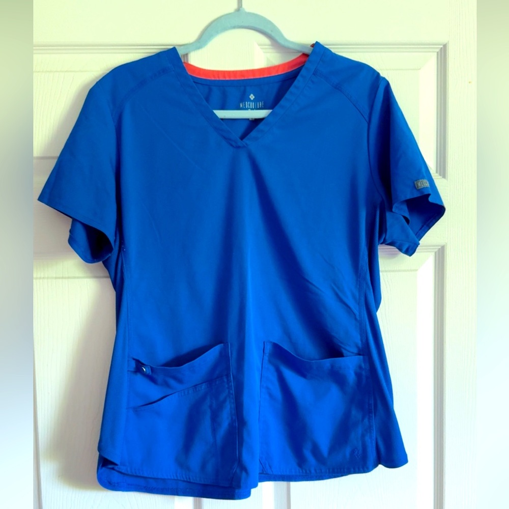 Med Couture - Royal Blue Scrub Top